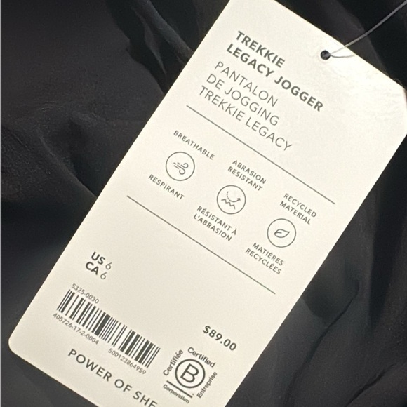 ATHLETA Trekkie North Mid Rise Legacy Jogger // Black #405726 - Picture 10 of 16